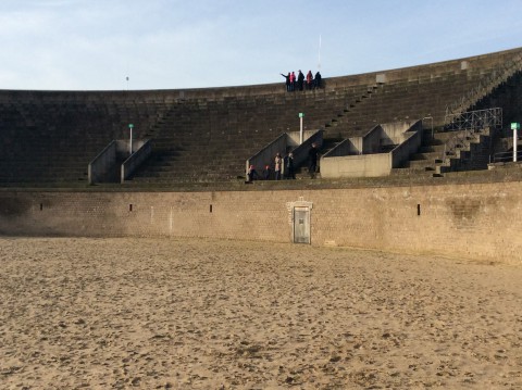 Het Amphitheater vanaf het gevaarlijke deel.